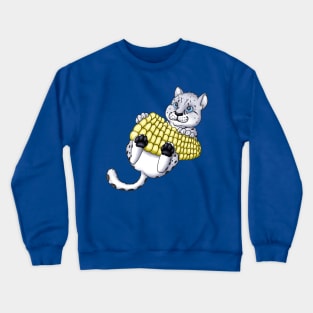 Corn on the Cub - Snow Leopard Crewneck Sweatshirt